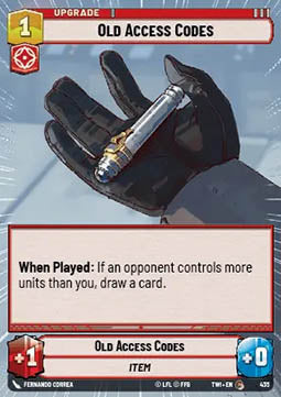 Old Access Codes - Twilight of the Republic: Extras (Common) [XTWI-435]