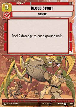 Blood Sport - Twilight of the Republic: Extras (Uncommon) [XTWI-440]