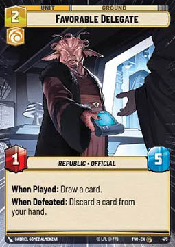Favorable Delegate⁣ - Twilight of the Republic: Extras⁣ (Common)⁣ [473]