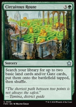 Circuitous Route - Magic: The Gathering Foundations: Starter Collection (Uncommon) [SFDN-635]