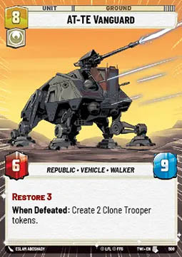 AT-TE Vanguard - Twilight of the Republic: Extras (Uncommon) [XTWI-508]