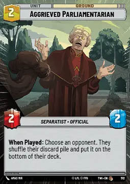 Aggrieved Parliamentarian - Twilight of the Republic: Extras (Common) [XTWI-512]