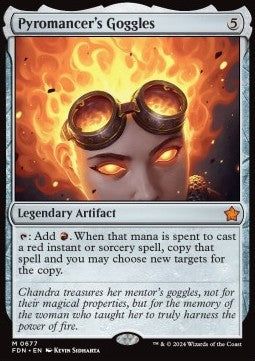 Pyromancer's Goggles - Magic: The Gathering Foundations: Starter Collection (Mythic) [SFDN-677]
