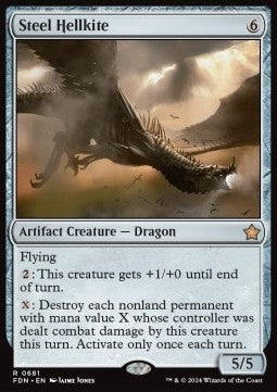 Steel Hellkite - Magic: The Gathering Foundations: Starter Collection (Rare) [SFDN-681]