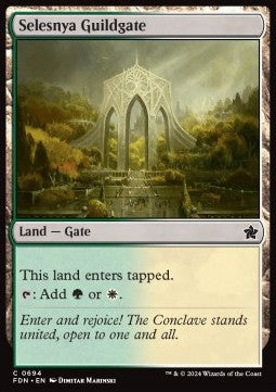 Selesnya Guildgate - Magic: The Gathering Foundations: Starter Collection (Common) [SFDN-694]