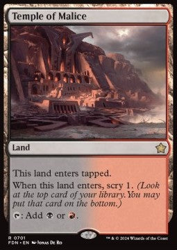 Temple of Malice - Magic: The Gathering Foundations: Starter Collection (Rare) [SFDN-701]
