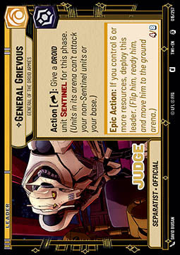 General Grievous, General of the Droid Armies - Twilight of the Republic: Organized Play (Special) [OTWI-P02]