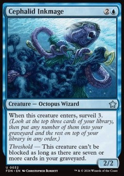 Cephalid Inkmage - Magic: The Gathering Foundations (Uncommon) [FDN-32]