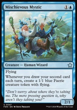 Mischievous Mystic - Magic: The Gathering Foundations (Uncommon) [FDN-47]