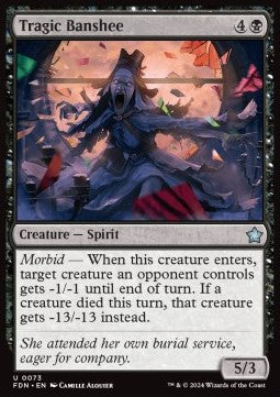 Tragic Banshee - Magic: The Gathering Foundations (Uncommon) [FDN-73]