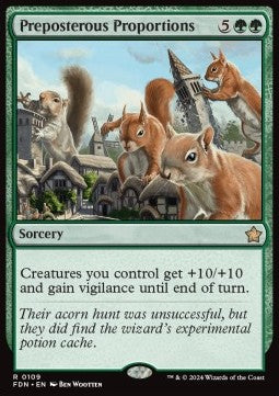 Preposterous Proportions⁣ - Magic: The Gathering Foundations⁣ (Rare)⁣ [109]