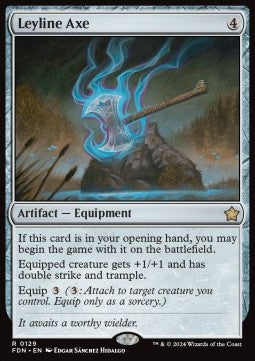 Leyline Axe⁣ - Magic: The Gathering Foundations⁣ (Rare)⁣ [129]