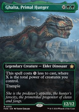Ghalta, Primal Hunger (V.1)⁣ - Magic: The Gathering Foundations: Extras⁣ (Rare)⁣ [335]