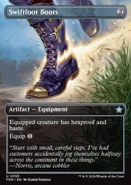Swiftfoot Boots⁣ - Magic: The Gathering Foundations: Extras⁣ (Uncommon)⁣ [355]