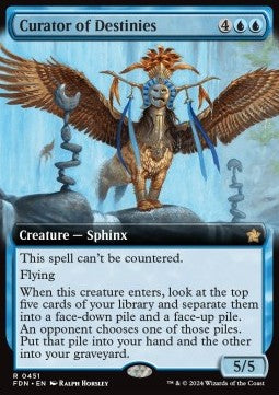 Curator of Destinies (V.3)⁣ - Magic: The Gathering Foundations: Extras⁣ (Rare)⁣ [451]