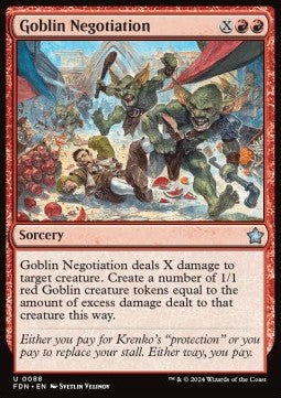 Goblin Negotiation - Magic: The Gathering Foundations (Uncommon) [FDN-88]