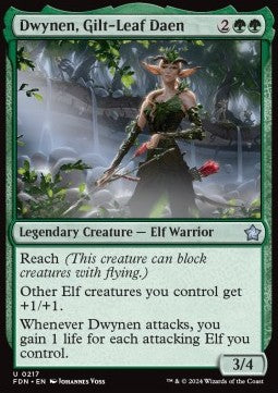 Dwynen, Gilt-Leaf Daen - Magic: The Gathering Foundations (Uncommon) [FDN-217]