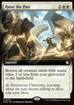 Raise the Past (V.3)⁣ - Magic: The Gathering Foundations: Extras⁣ (Rare)⁣ [447]