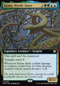 Koma, World-Eater (V.3)⁣ - Magic: The Gathering Foundations: Extras⁣ (Rare)⁣ [480]