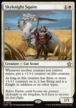 Skyknight Squire⁣ - Magic: The Gathering Foundations⁣ (Rare)⁣ [23]