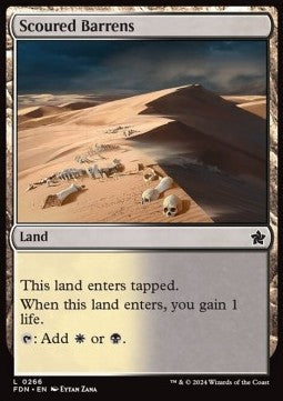 Scoured Barrens - Magic: The Gathering Foundations (Common) [FDN-266]