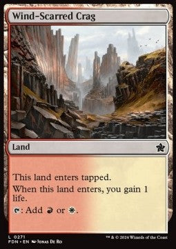 Wind-Scarred Crag - Magic: The Gathering Foundations (Common) [FDN-271]