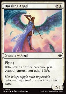 Dazzling Angel - Magic: The Gathering Foundations (Common) [FDN-9]