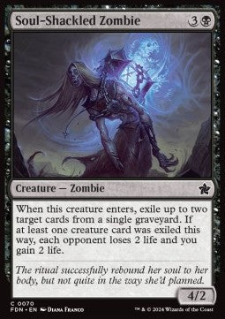 Soul-Shackled Zombie - Magic: The Gathering Foundations (Common) [FDN-70]