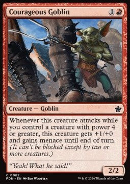Courageous Goblin - Magic: The Gathering Foundations (Common) [FDN-82]