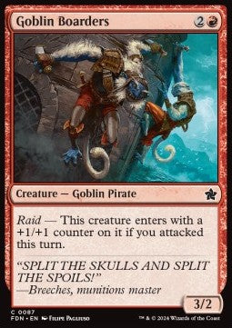 Goblin Boarders - Magic: The Gathering Foundations (Common) [FDN-87]