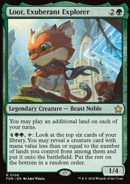 Loot, Exuberant Explorer⁣ - Magic: The Gathering Foundations⁣ (Rare)⁣ [106]