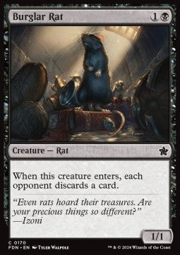 Burglar Rat - Magic: The Gathering Foundations (Common) [FDN-170]