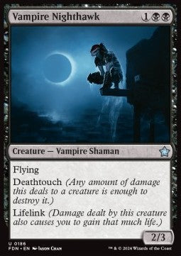 Vampire Nighthawk⁣ - Magic: The Gathering Foundations⁣ (Uncommon)⁣ [186]
