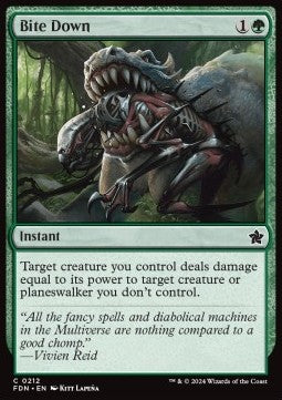 Bite Down - Magic: The Gathering Foundations (Common) [FDN-212]