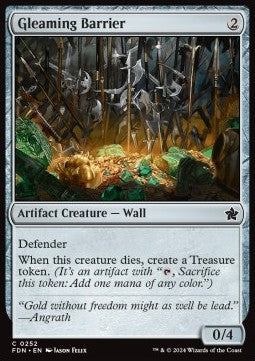Gleaming Barrier - Magic: The Gathering Foundations (Common) [FDN-252]