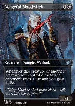 Vengeful Bloodwitch⁣ - Magic: The Gathering Foundations: Extras⁣ (Uncommon)⁣ [325]