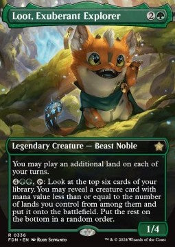 Loot, Exuberant Explorer (V.1)⁣ - Magic: The Gathering Foundations: Extras⁣ (Rare)⁣ [336]