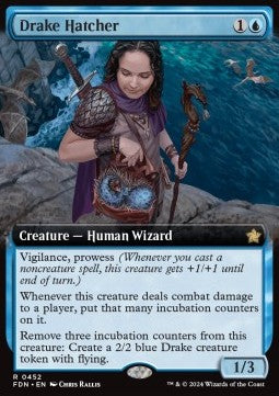 Drake Hatcher (V.3)⁣ - Magic: The Gathering Foundations: Extras⁣ (Rare)⁣ [452]