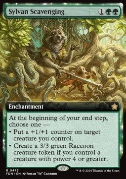 Sylvan Scavenging (V.3)⁣ - Magic: The Gathering Foundations: Extras⁣ (Rare)⁣ [475]