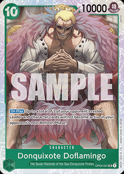 Donquixote Doflamingo (OP04-031) (V.1) - The Best (Super Rare) [PRB01-OP04-031]