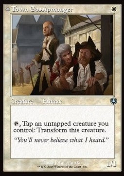Town Gossipmonger / Incited Rabble - Innistrad Remastered: Extras (Uncommon) [XINR-451]