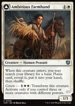 Ambitious Farmhand // Seasoned Cathar - Innistrad Remastered (Uncommon) [INR-8]