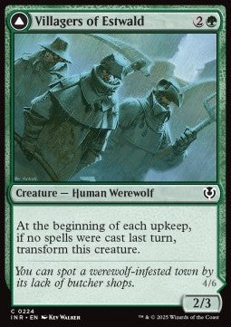 Villagers of Estwald / Howlpack of Estwald - Innistrad Remastered (Common) [INR-224]