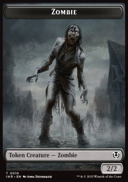 Zombie Token (B 2/2) // Blood Token - Innistrad Remastered: Tokens (Token) [TINR-T 10/21]