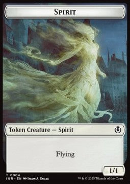 Spirit Token (W 1/1) // Human Token (W 1/1) - Innistrad Remastered: Tokens (Token) [TINR-T 4/2]