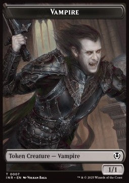 Vampire Token (B 1/1) // Vampire Token (B 2/2) - Innistrad Remastered: Tokens (Token) [TINR-T 7/8]
