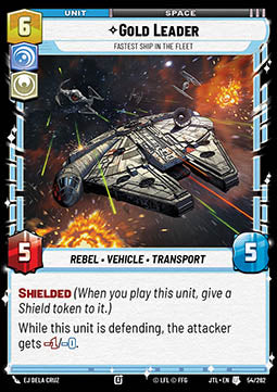 Gold Leader, Fastest Ship in the Fleet - Jump to Lightspeed (Uncommon) [JTL-054]