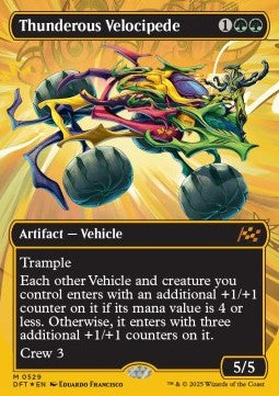 Thunderous Velocipede (V.2) - Aetherdrift: First-Place (Mythic) [DFTFP-529]
