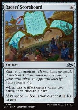 Racers' Scoreboard - Aetherdrift (Uncommon) [DFT-239]