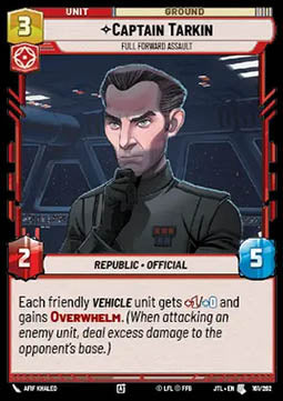 Captain Tarkin, Full Forward Assault - Jump to Lightspeed (Uncommon) [JTL-161]